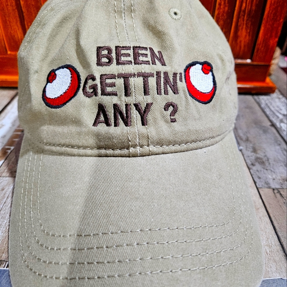 Been Gettin' Any hat with bobbers